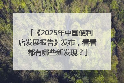 《2025年中国便利店发展报告》发布，看看都有哪些新发现？