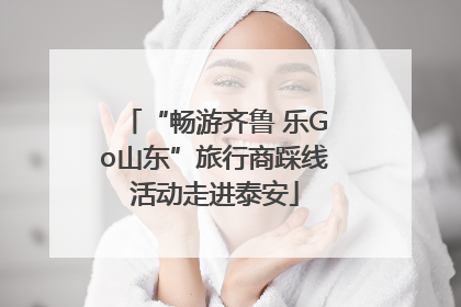 “畅游齐鲁 乐Go山东”旅行商踩线活动走进泰安