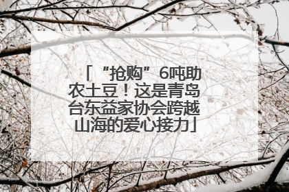 “抢购”6吨助农土豆！这是青岛台东益家协会跨越山海的爱心接力