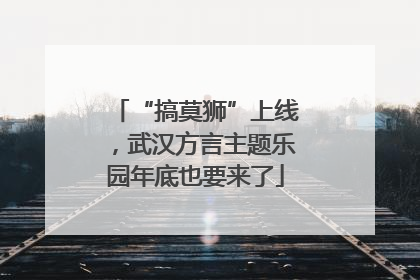 “搞莫狮”上线，武汉方言主题乐园年底也要来了