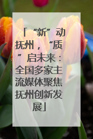 “新”动抚州，“质”启未来：全国多家主流媒体聚焦抚州创新发展