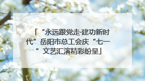 “永远跟党走·建功新时代”岳阳市总工会庆“七一”文艺汇演精彩纷呈