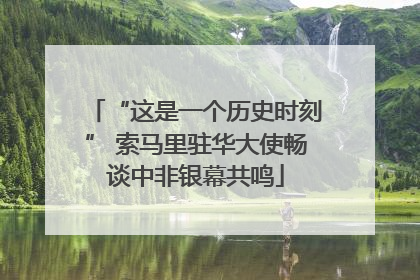 “这是一个历史时刻” 索马里驻华大使畅谈中非银幕共鸣