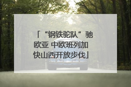 “钢铁驼队”驰欧亚 中欧班列加快山西开放步伐