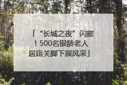 “长城之夜”闪耀！500名银龄老人居庸关脚下展风采