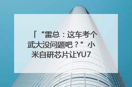 “雷总：这车考个武大没问题吧？”小米自研芯片让YU7会学习｜汽车科技