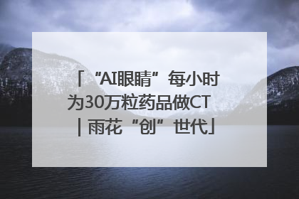 “AI眼睛”每小时为30万粒药品做CT｜雨花“创”世代