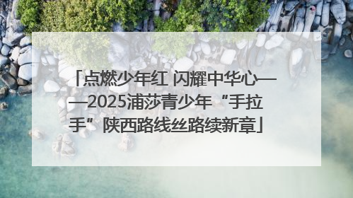 点燃少年红 闪耀中华心——2025浦莎青少年“手拉手”陕西路线丝路续新章