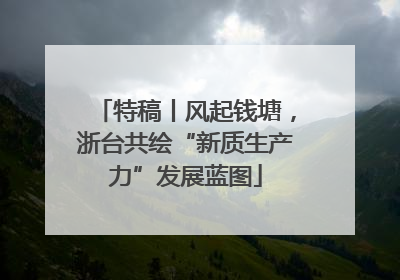 特稿丨风起钱塘，浙台共绘“新质生产力”发展蓝图