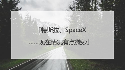 特斯拉、SpaceX……现在情况有点微妙