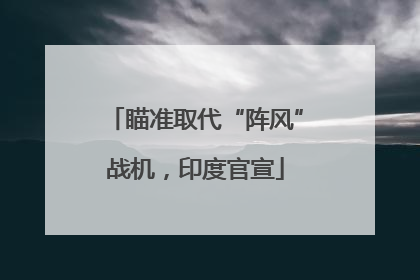 瞄准取代“阵风”战机，印度官宣
