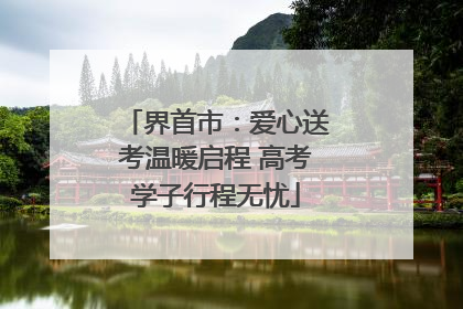 界首市：爱心送考温暖启程 高考学子行程无忧