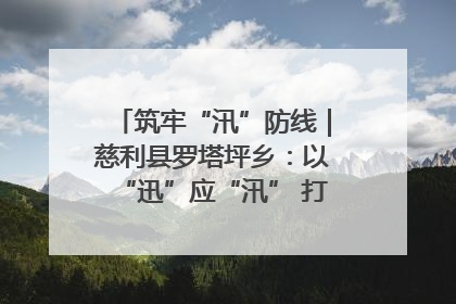 筑牢“汛”防线｜慈利县罗塔坪乡：以“迅”应“汛” 打赢暴雨防御战