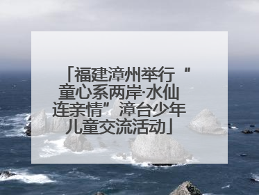 福建漳州举行“童心系两岸·水仙连亲情”漳台少年儿童交流活动