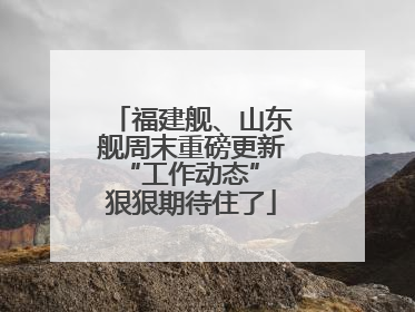 福建舰、山东舰周末重磅更新“工作动态” 狠狠期待住了