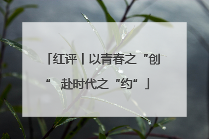 红评丨以青春之“创” 赴时代之“约”