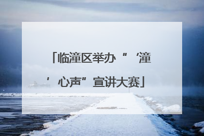 临潼区举办“‘潼’心声”宣讲大赛