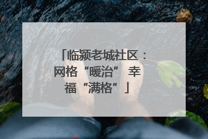 临颍老城社区：网格“暖治” 幸福“满格”
