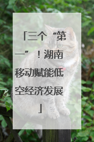 三个“第一”！湖南移动赋能低空经济发展