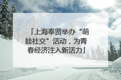 上海奉贤举办“萌娃社交”活动，为青春经济注入新活力