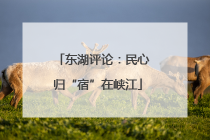 东湖评论：民心归“宿”在峡江