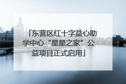 东营区红十字益心助学中心“星星之家”公益项目正式启用