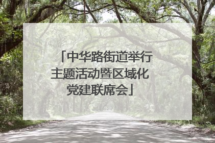 中华路街道举行主题活动暨区域化党建联席会