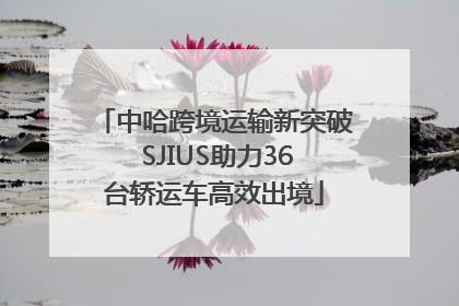 中哈跨境运输新突破 SJIUS助力36台轿运车高效出境
