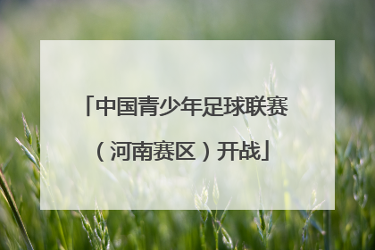 中国青少年足球联赛（河南赛区）开战