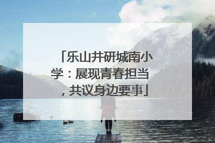 乐山井研城南小学：展现青春担当，共议身边要事
