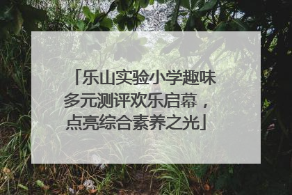 乐山实验小学趣味多元测评欢乐启幕，点亮综合素养之光