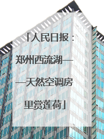 人民日报：郑州西流湖——天然空调房里赏莲荷