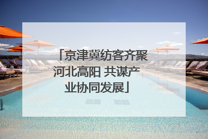 京津冀纺客齐聚河北高阳 共谋产业协同发展