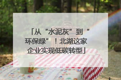 从“水泥灰”到“环保绿”！北湖这家企业实现低碳转型