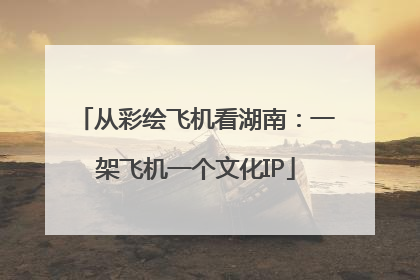 从彩绘飞机看湖南：一架飞机一个文化IP