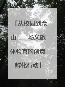从校园到佘山：一场文旅体验官的创意孵化行动