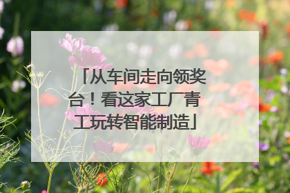 从车间走向领奖台！看这家工厂青工玩转智能制造