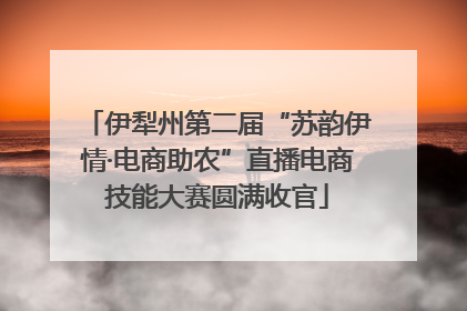 伊犁州第二届“苏韵伊情·电商助农”直播电商技能大赛圆满收官