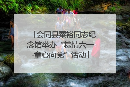 会同县粟裕同志纪念馆举办“粽情六一·童心向党”活动