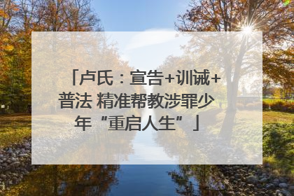 卢氏：宣告+训诫+普法 精准帮教涉罪少年“重启人生”