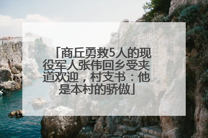 商丘勇救5人的现役军人张伟回乡受夹道欢迎，村支书：他是本村的骄傲