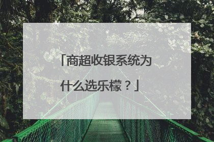 商超收银系统为什么选乐檬？