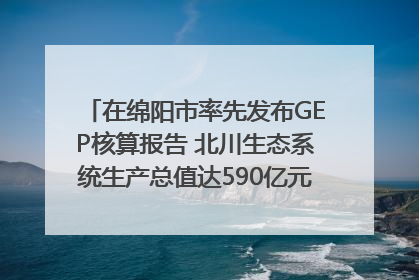 在绵阳市率先发布GEP核算报告 北川生态系统生产总值达590亿元｜新闻发布最前线