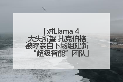 对Llama 4大失所望 扎克伯格被曝亲自下场组建新“超级智能”团队