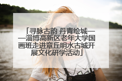 寻脉古韵 丹青绘城——淄博高新区老年大学国画班走进章丘明水古城开展文化研学活动