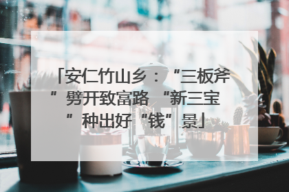安仁竹山乡：“三板斧”劈开致富路 “新三宝”种出好“钱”景