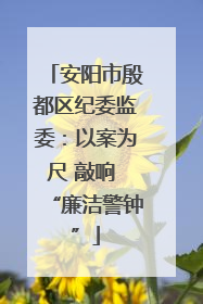 安阳市殷都区纪委监委：以案为尺 敲响 “廉洁警钟”