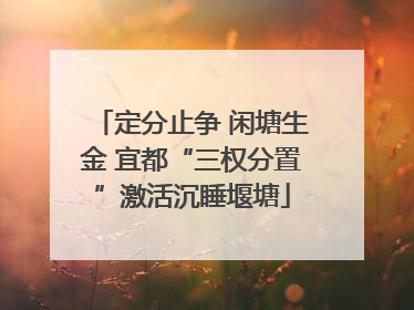 定分止争 闲塘生金 宜都“三权分置”激活沉睡堰塘