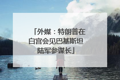 外媒：特朗普在白宫会见巴基斯坦陆军参谋长