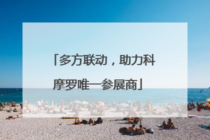 多方联动，助力科摩罗唯一参展商